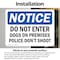 Signmission Do Not Enter Dog On Premises Police Don't Shoot OSHA Notice Sign, Vinyl Decal, 7in W x 5in L, 2PK OS-2PACK-NS-D-57-L-11178 - alternate 5